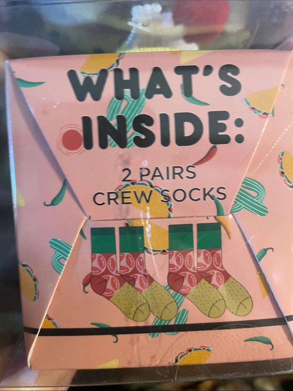 Taco Socks Colorful Novelty Ankle Socks - Green/Red/Yellow